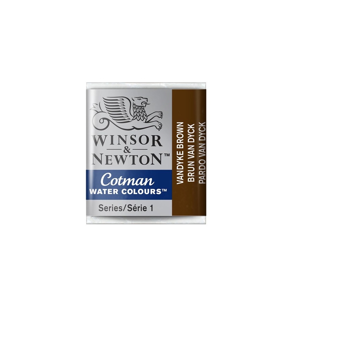 CWC-676 WINSOR & NEWTON                                              | ACUARELA COTMAN EN PASTILLA 1/2 PAN MARRON VANDYKE                                                                                                                                                                                              